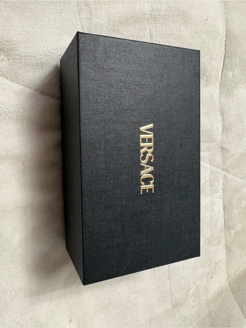 Versace Gold Frame Sunglasses with Dark Green Lenses